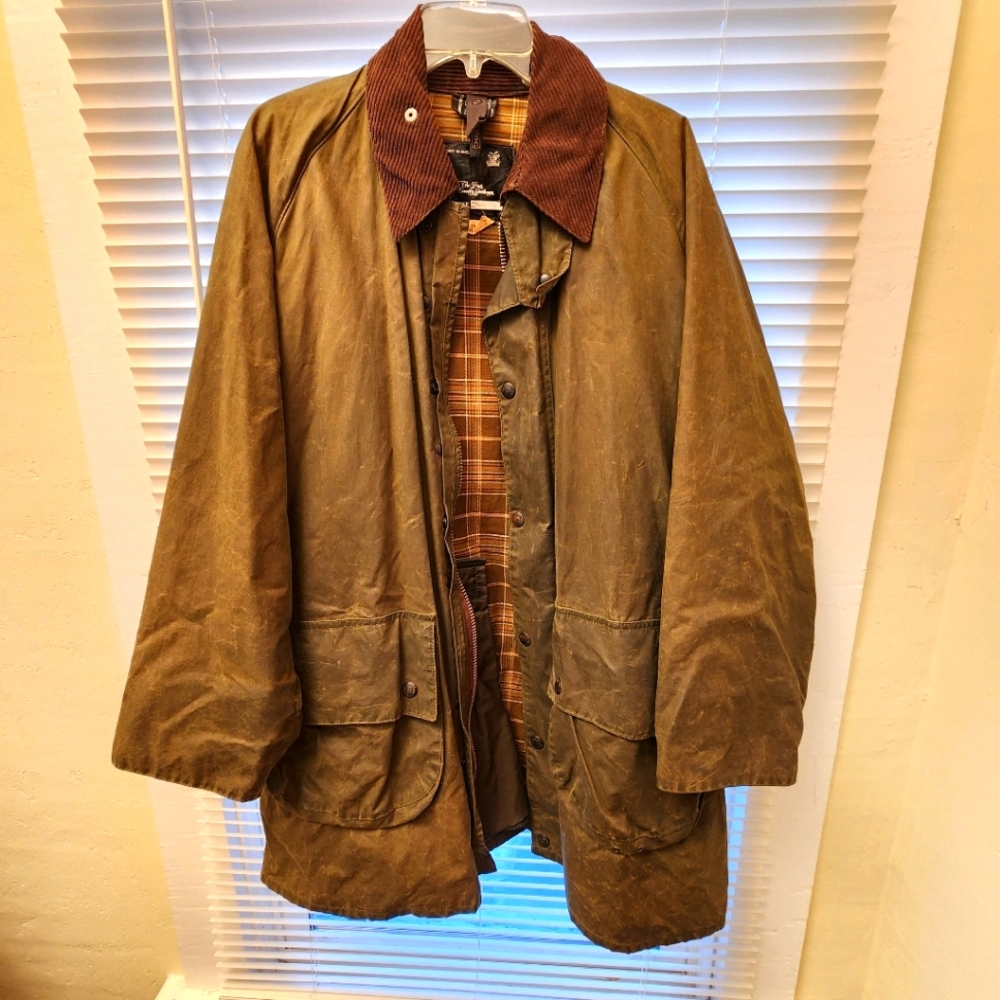 BARBOUR STYLE /Britons radbourne authentic wax canvas field jacket.